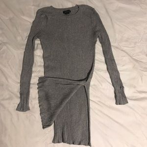 Trouve Ribbed Tunic Sweater